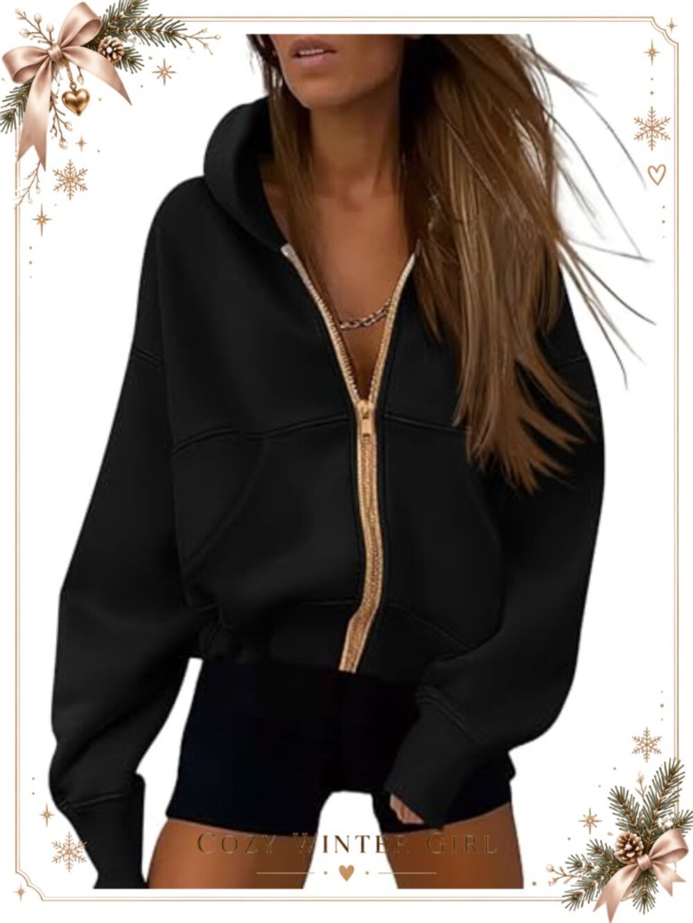 PRETTYGARDEN Women's Zip Up Fleece Hoodie Sweatshirt